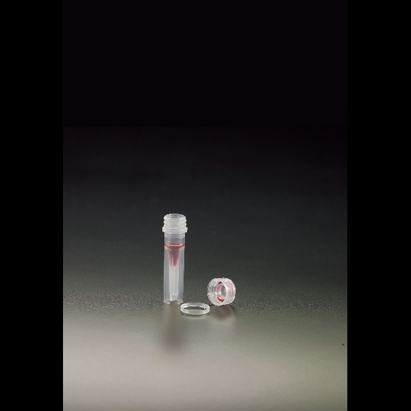 Microtubes à vis exempt dnase rnase bouchon scellé et jupe  