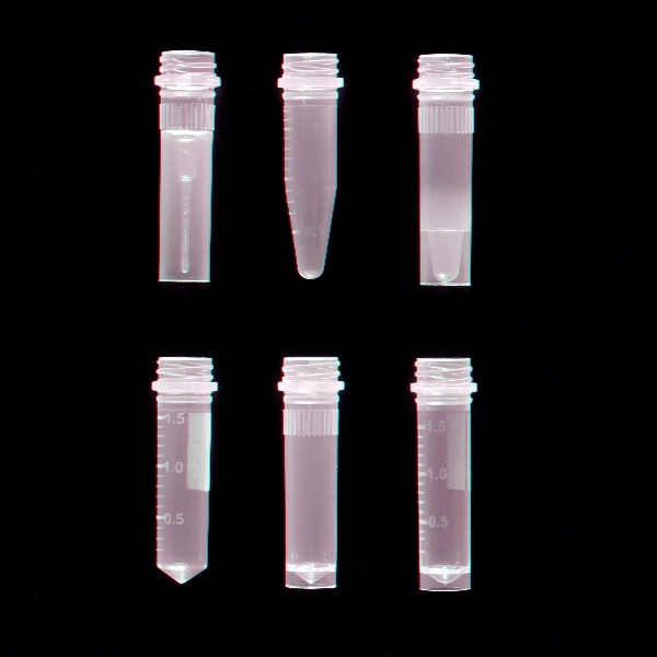 Microtubes à vis exempt dnase rnase stockage longue durée   